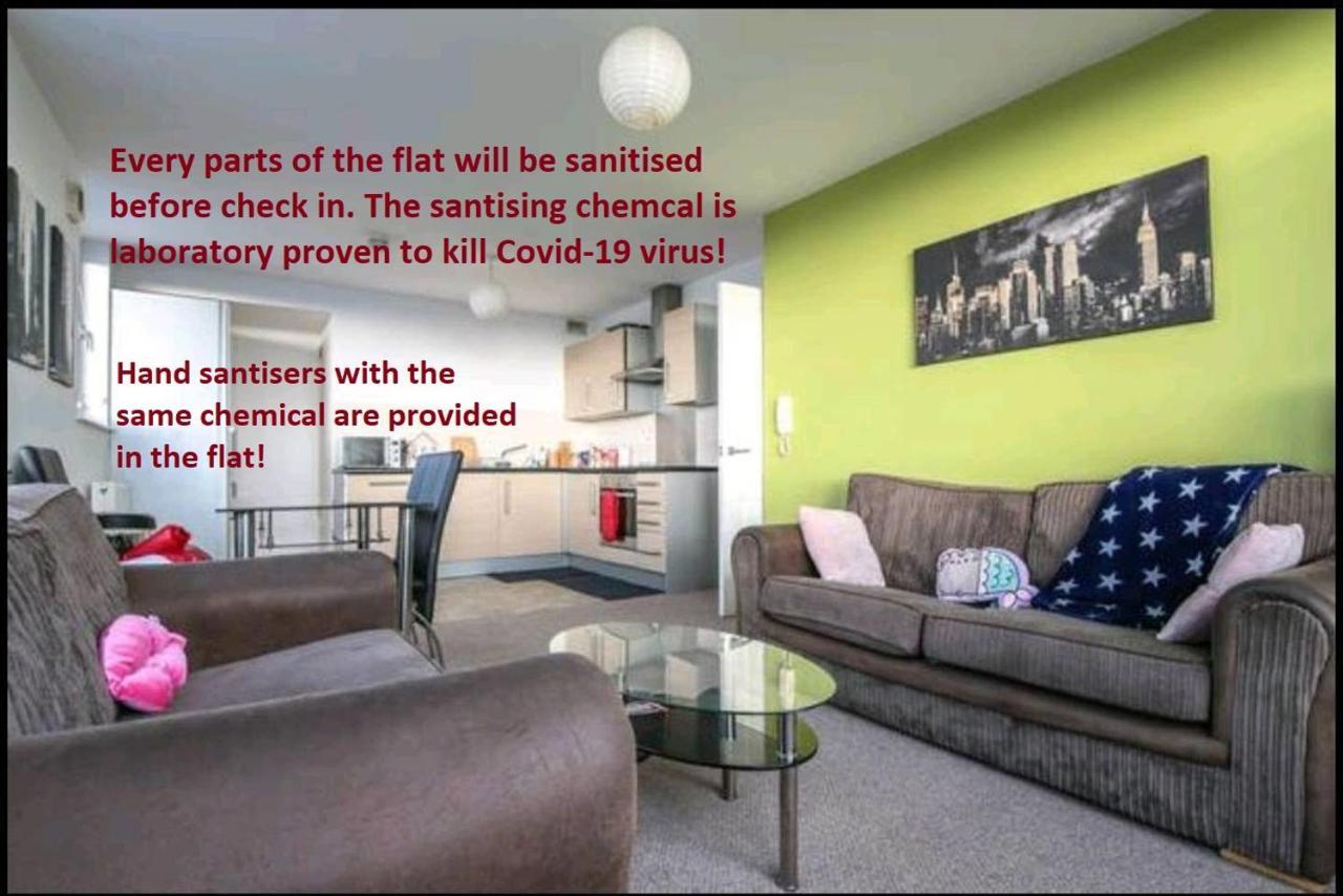 Large 3 Bedrooms In Liverpool City Centre, Free Parking Екстер'єр фото